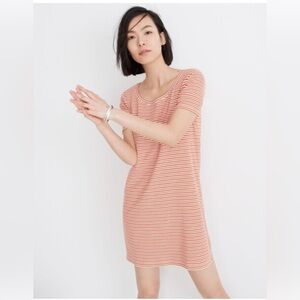 Madewell Swingy Tee Dress in Stripe‎